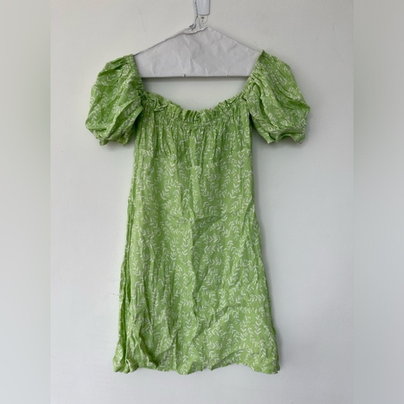 With Jean green floral mini dress - Picture 2 of 6